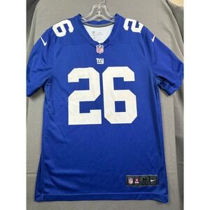 Nike New York Giants Saquon Barkley 26 Jersey Mens Medium Blue NFL Dri-FIT